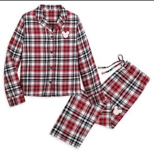 🆕️Disney adult pajama set holiday plaid 3X
